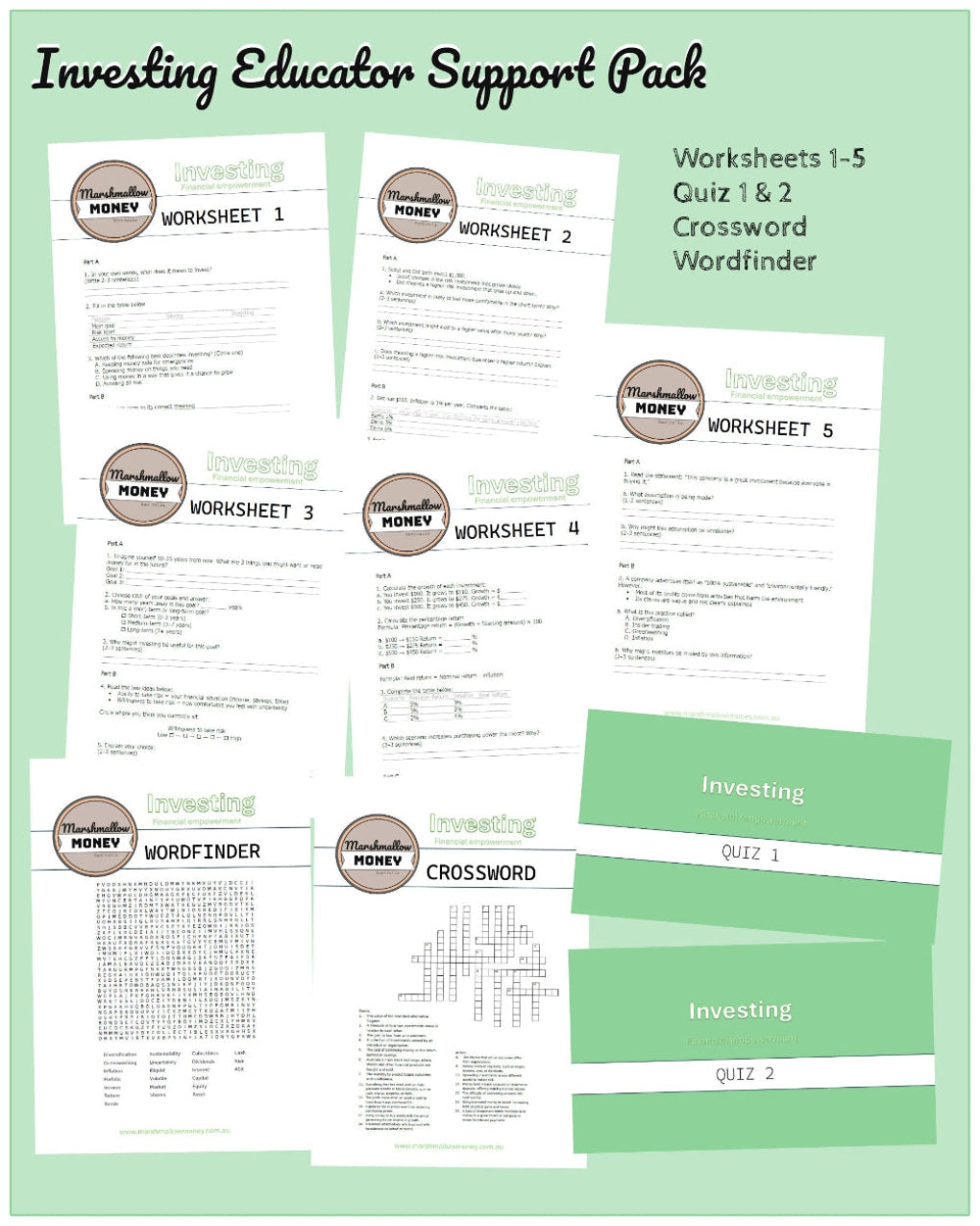 Investing Educator Support Pack