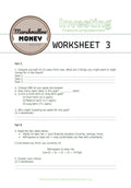 Worksheet titled 'Investing' from Marshmallow Money Australia on a white background