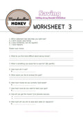 Marshmallow Money Worksheet 3 for saving money with a logo at the top.