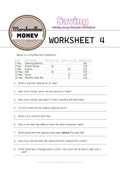 Marshmallow Money worksheet 4 for financial literacy on a white background