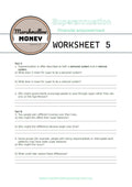 Superannuation financial empowerment worksheet from Marshmallow Money Australia on a white background