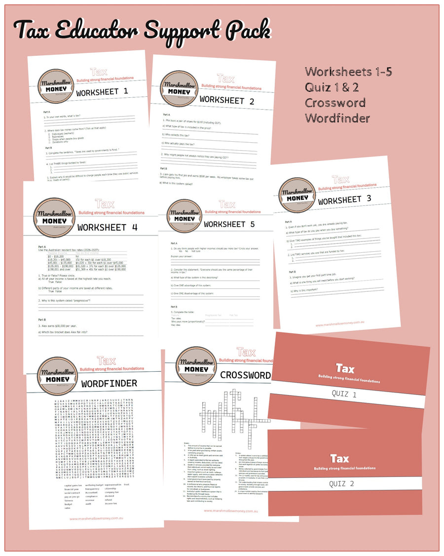 Tax Educator Support Pack