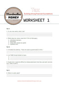 Tax worksheet from Marshmallow Money Australia with questions and space for answers.