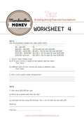 Tax worksheet from Marshmallow Money Australia with questions and calculations.